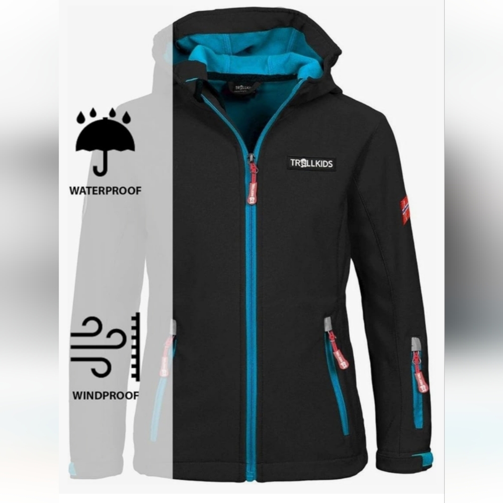 Trollkids Black and Blue Jacket